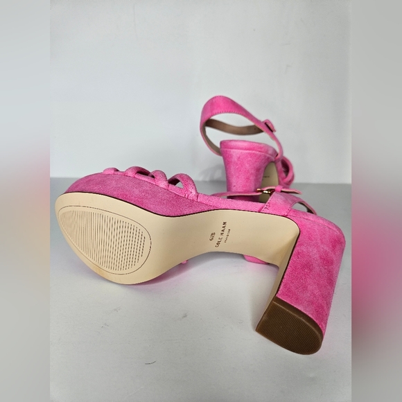 Cole Haan Grove Sandal 85mm in Neon Fuschia Eco Size 6.5 B - Picture 7 of 7